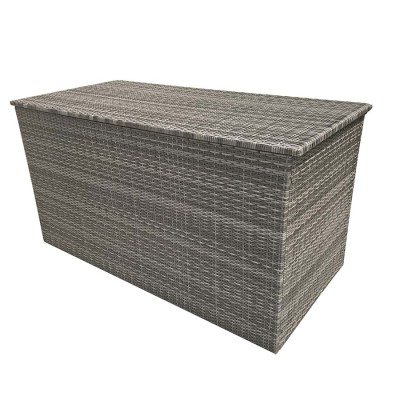 CUSHION BOX - Large Cushion Box Flat Grey Weave