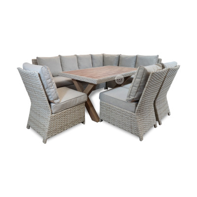 NORTHWOOD Rectangular Corner With 3 Dining Chairs