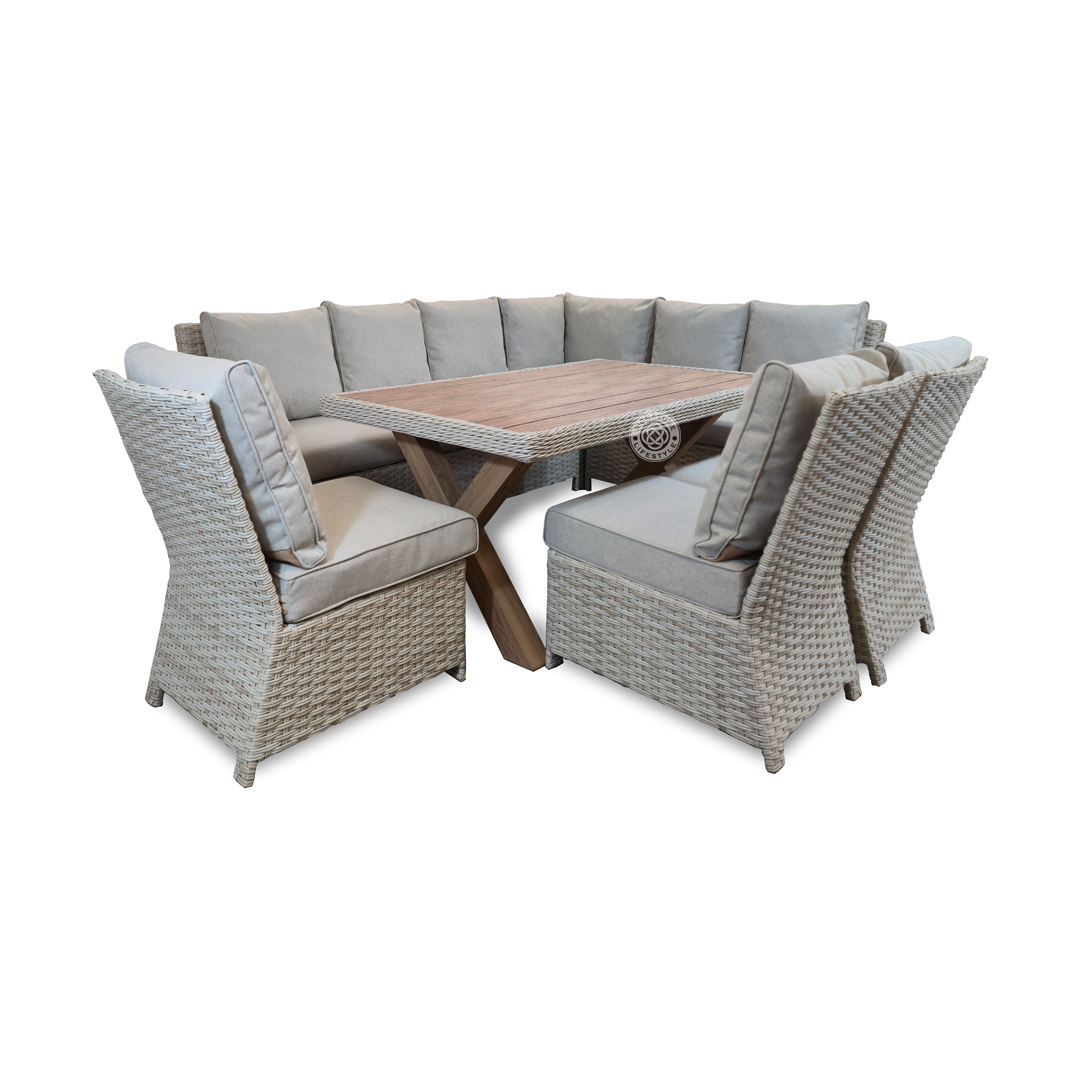 NORTHWOOD Rectangular Corner With 3 Dining Chairs