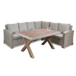 NORTHWOOD Rectangular Corner With 3 Dining Chairs