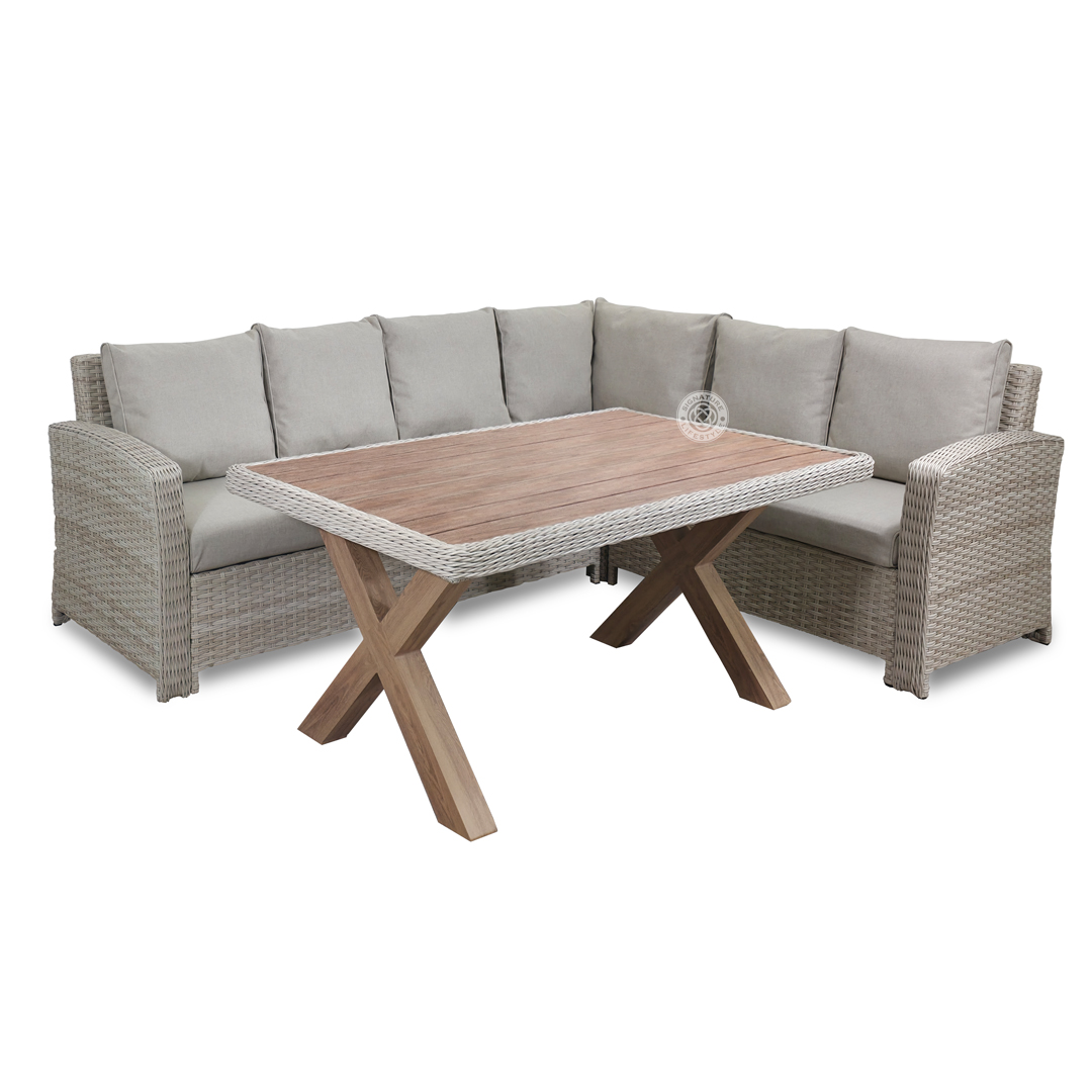 NORTHWOOD Rectangular Corner With 3 Dining Chairs