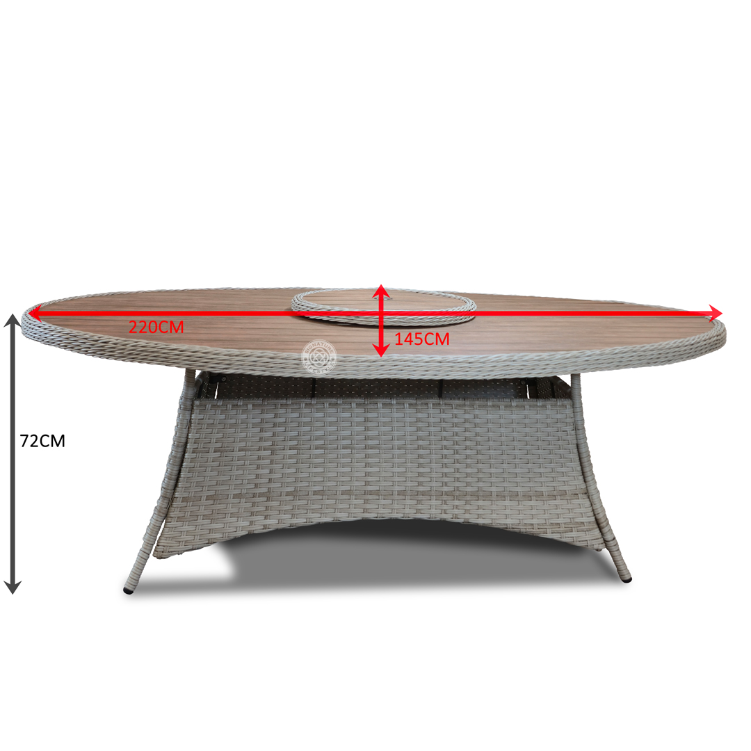 NORTHWOOD 8 Seat Oval Dining Table