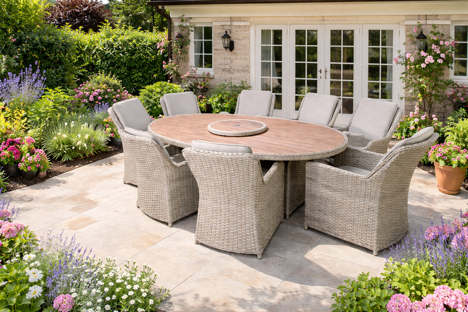 NORTHWOOD 8 Seat Oval Dining Set