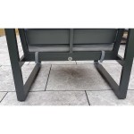 ALARNA Corner Sofa Grey in grey powder coat
