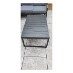 ALARNA Corner Sofa Grey in grey powder coat