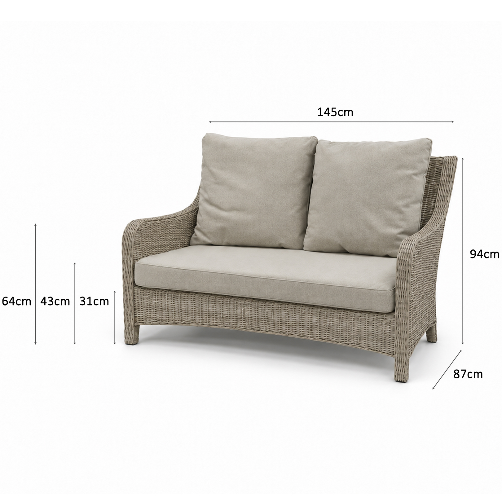 Signature Belgravia 4 Seat Sofa Set