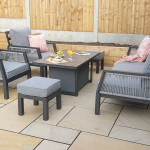 BETTINA Sofa Dining Set Grey