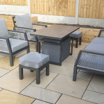 BETTINA Sofa Dining Set Grey