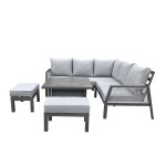 BETTINA Corner Dining Set Grey