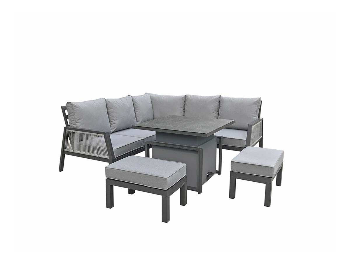 BETTINA Corner Dining Set Grey