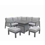 BETTINA Corner Dining Set Grey