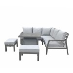 BETTINA Corner Dining Set Grey