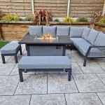 BETTINA Bettina corner dining with gas fire pit
