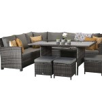 Charlotte Firepit corner dining set