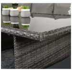 Charlotte Firepit corner dining set