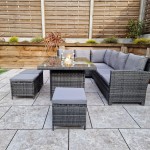 Charlotte Firepit corner dining set