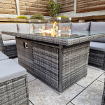 Charlotte Firepit corner dining set