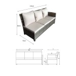 Charlotte Firepit corner dining set