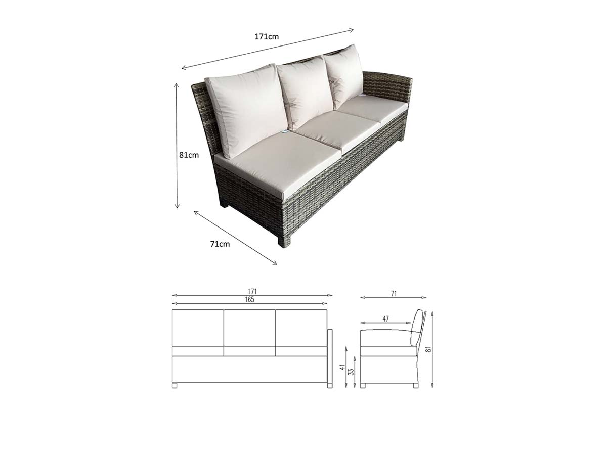 Charlotte Firepit corner dining set