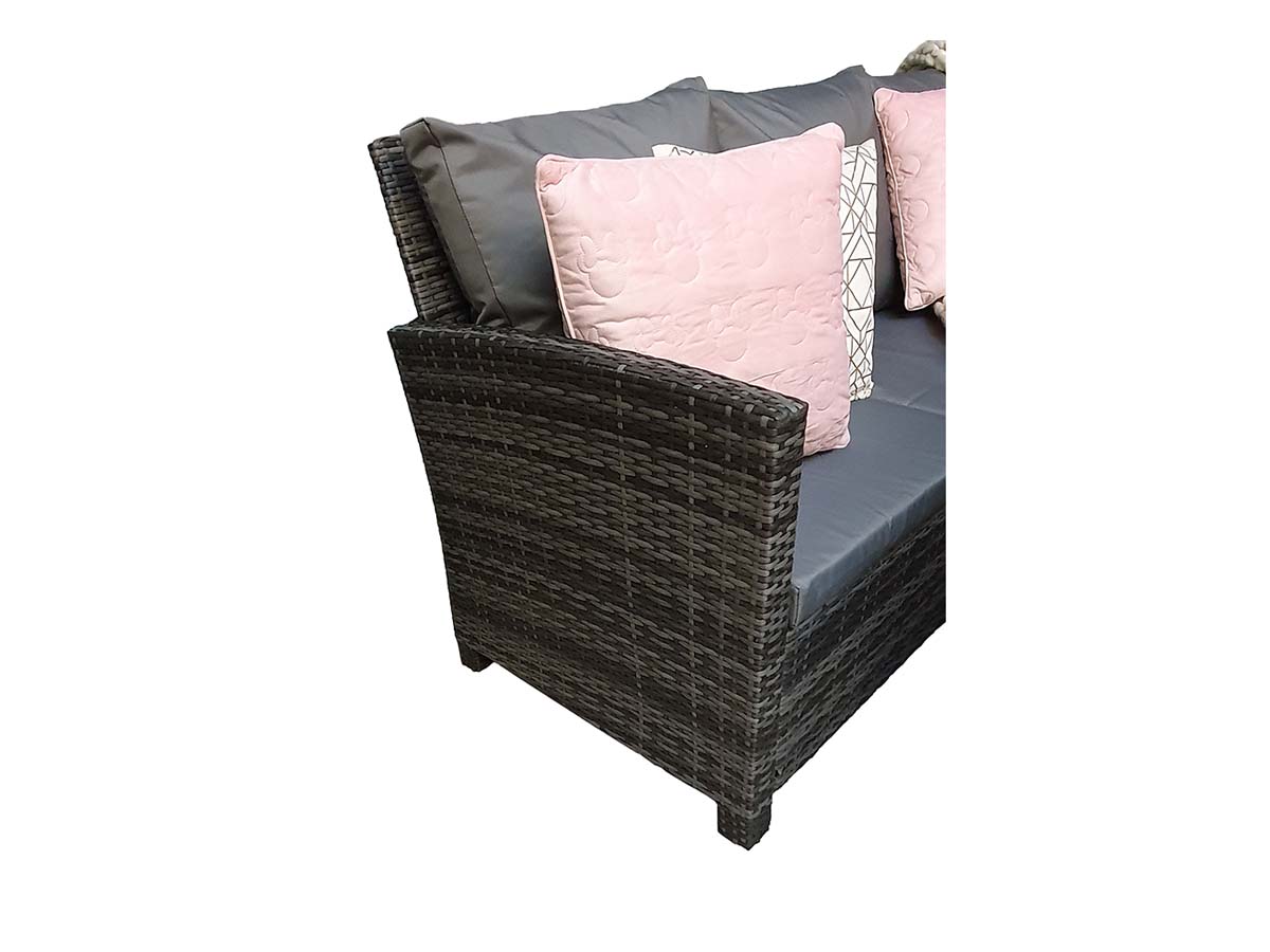 CHARLOTTE HDPE wood effect Corner Dining