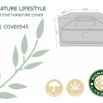 FURNITURE COVER - cover for Venus square gas firepit