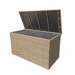 CUSHION BOX - Large Cushion Box Sarah Nature Weave