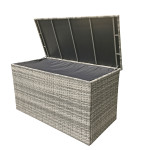 CUSHION BOX - Large Cushion Box Sarah Grey Weave