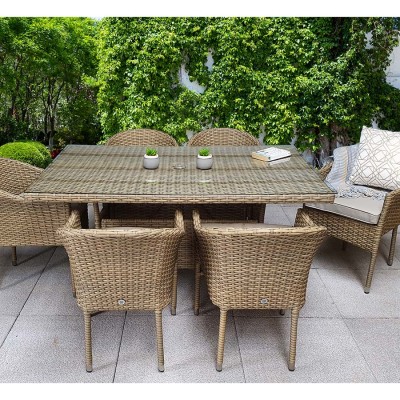 DARCEY 6 Seat Rectangular Dining