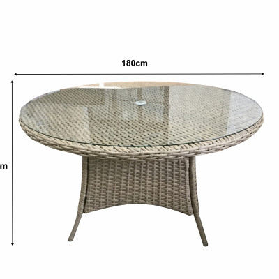 DARCEY 8 Seat Round Dining Set