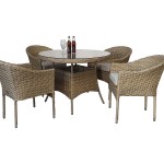DARCEY 4 Seat Round Dining Set
