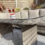 EDWINA Corner Dining Mixed Nature Weave