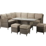 EDWINA Corner Dining Mixed Nature Weave