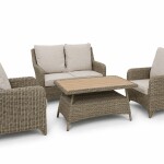 FAIRMONT 4 Seat Sofa Set With Coffee Table