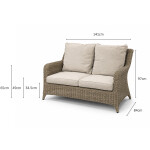 FAIRMONT 4 Seat Sofa Set With Coffee Table