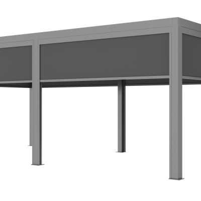 GAZEBO 3x6 grey with LED strip lights