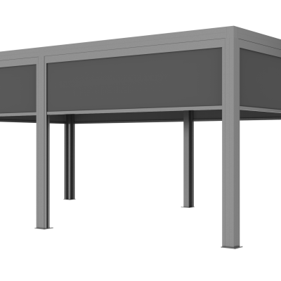 GAZEBO 4x6 grey with LED strip lights