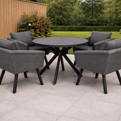 LUNA 4 seat dining set