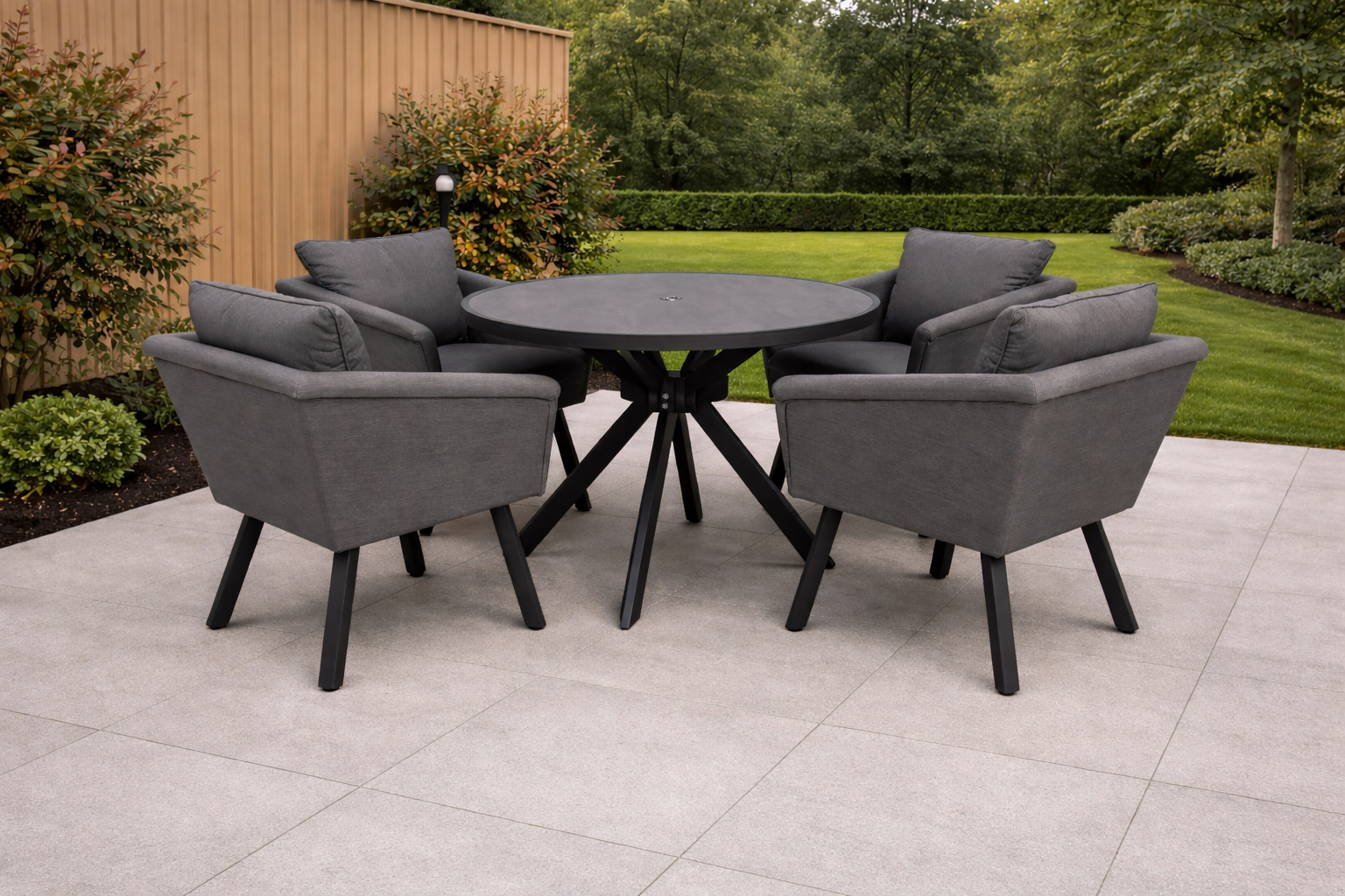 LUNA 4 seat dining set