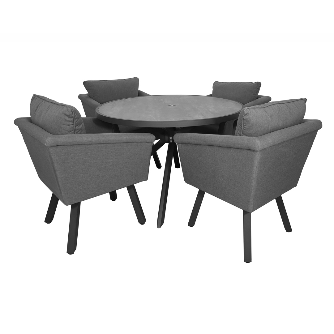 LUNA 4 seat dining set