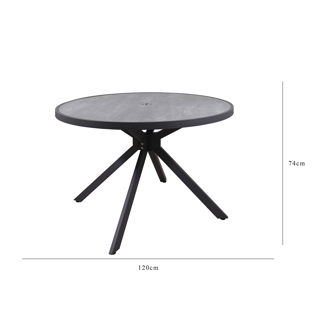 LUNA 4 seat dining set