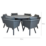 LUNA 6 seat dining set