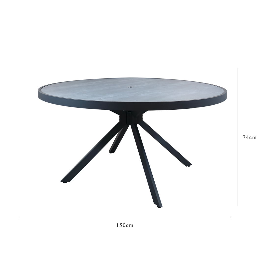 LUNA 6 seat dining set