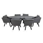 LUNA 6 seat oval dining