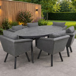 LUNA 6 seat oval dining