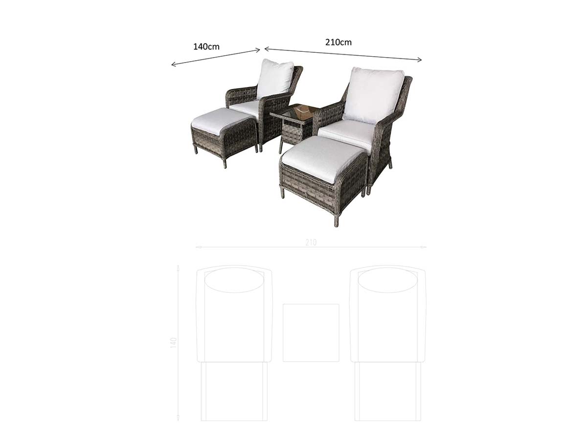 MIA Lounge Set Grey