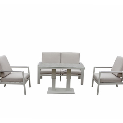NEPTUNE 4 seat sofa set with gas lift table