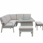 NEPTUNE Square corner with gas firepit