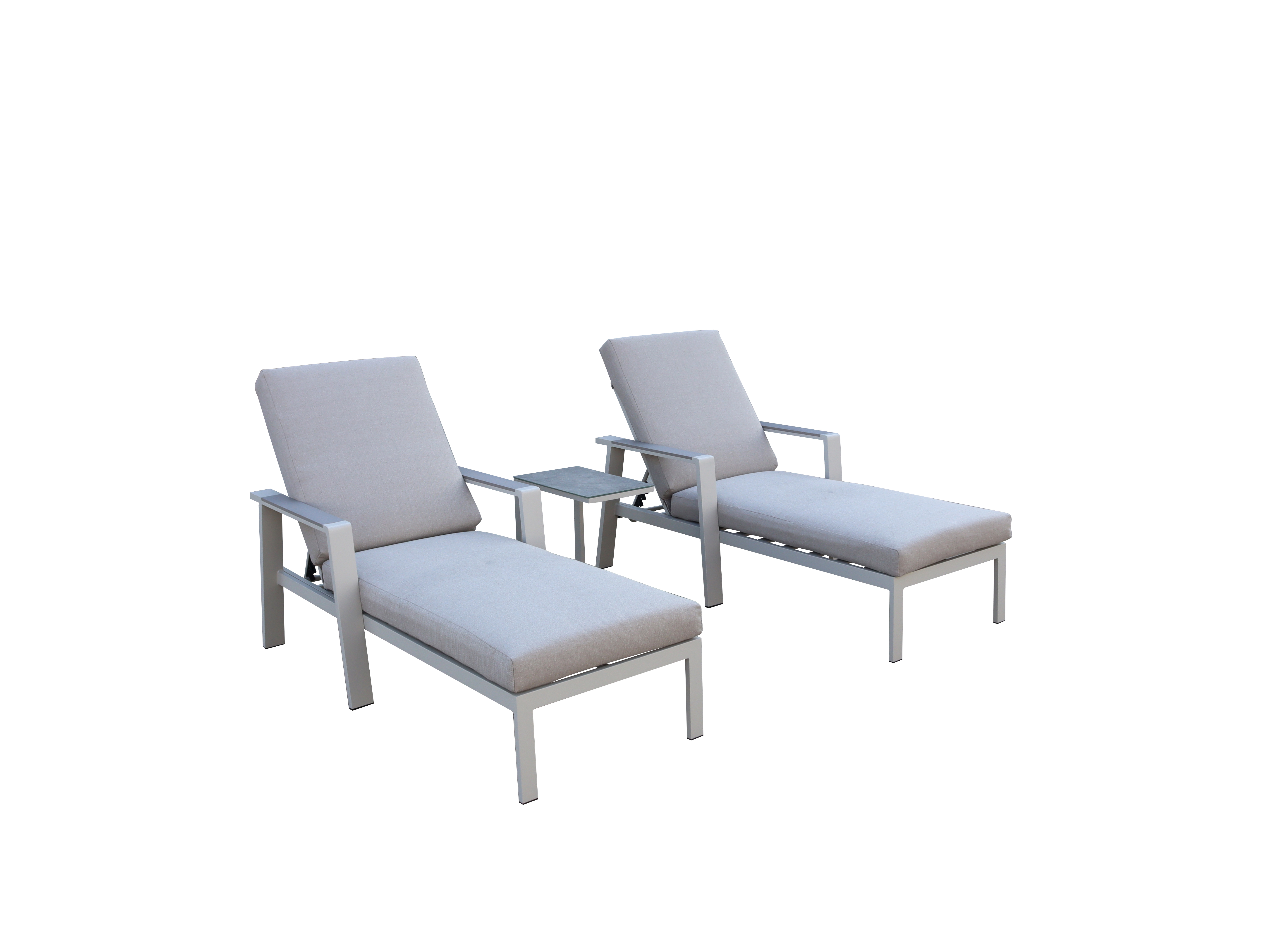 NEPTUNE Sunlounger set with drinks table