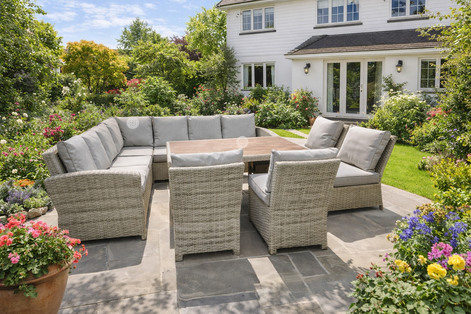 NORTHWOOD Rectangular Corner With 3 Dining Chairs