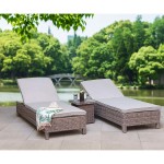 SARENA Sunbeds in Grey Alexandra Weave